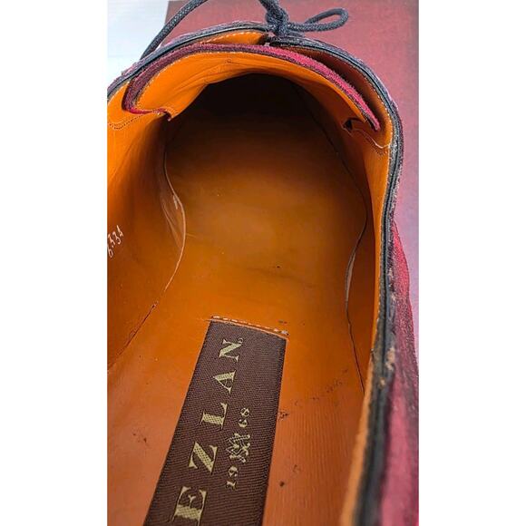 Mezlan Mens shoes size 11m Red Crocodile and Suede 14631-F - Picture 6 of 11